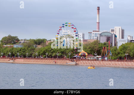 Argine a Vladivostok, Mare del Giappone, Estremo Oriente, di Primorye, Russia Foto Stock