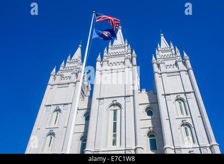 I Mormoni Tempio di Salt Lake City, Utah Foto Stock