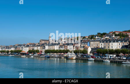 Vista di Trouville, Normany, Francia Foto Stock