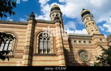 Alla Sinagoga di via Dohany, Budapest, Ungheria Foto Stock