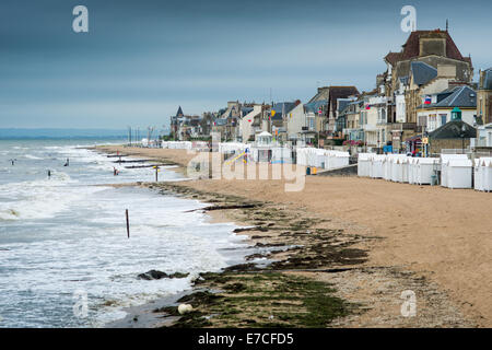 Saint Aubin sur Mer Calvados, Basse Normandie, Francia Foto Stock