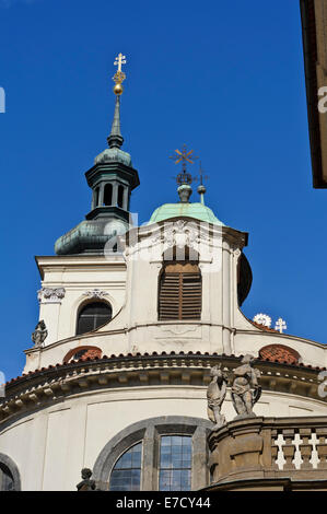 La Chiesa di San Salvador nella città di Praga, Repubblica Ceca. Foto Stock