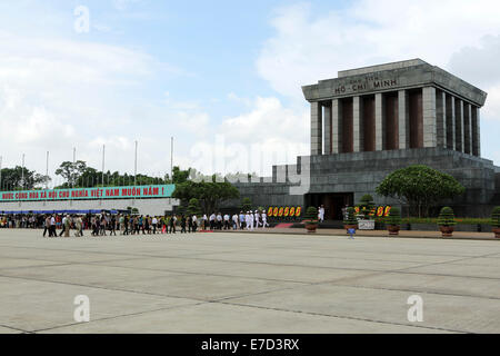 Il Mausoleo di Ho Chi Minh ad Hanoi, Vietnam. Foto Stock