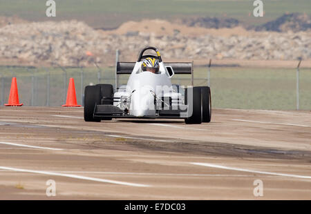 Un B-modificato polissaccaridi race car in un regionale Sports Car Club of America (SCCA) evento Foto Stock