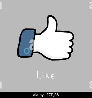 Come illustrazione vettoriale Foto Stock