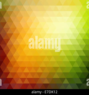 Retrò mosaico del triangolo geometriche forme Foto Stock