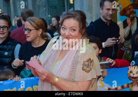 Premiere mondiale del film tedesco Pettersson e Findus a Essen con protagonista Ulrich Noethen, Marianne Saegebrecht, Max Herbrechter e come la voce di Findus Roxana Samadi. Directet da Ali Samadi Ahadi dotate: Marianne Saegebrecht dove: Essen, Germania Foto Stock