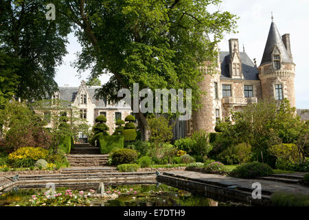 Chateau le pin, Anjou, Francia Foto Stock