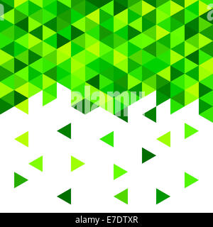 Mosaico geometrico motivo dal triangolo blu Foto Stock