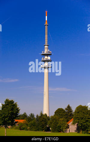 Montante di trasmettitori per la televisione e la radio in Baviera, Germania Foto Stock