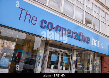 Filiale della Banca Coop a Blackpool, Lancashire Foto Stock