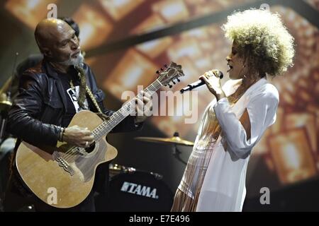 Eurovision Song Contest - "Unser Song fuer Daenemark' alla Lanxess Arena offre: Oceana dove: Colonia, Germania Quando: 12 Mar 2014 Foto Stock