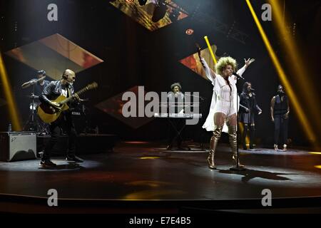 Eurovision Song Contest - "Unser Song fuer Daenemark' alla Lanxess Arena offre: Oceana dove: Colonia, Germania Quando: 12 Mar 2014 Foto Stock