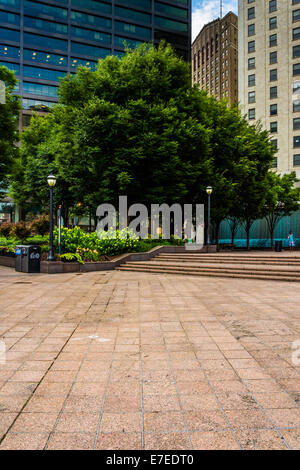 Woodruff Park e gli edifici nel centro di Atlanta, Georgia. Foto Stock