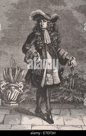 Louis XIV - British incisione - XIX secolo Foto Stock