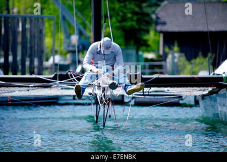 Il GC32 è un progetto per il futuro grande tazza di circuito automobilistico, Austria Cup, lago Traunsee, Gmunden (Austria). Foto Stock