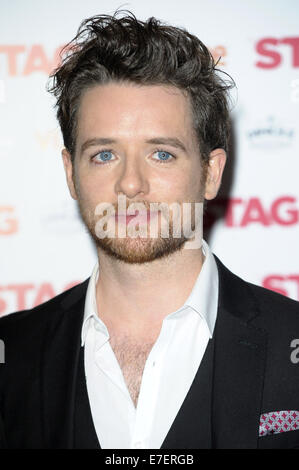 " Feste di addio al celibato" screening di Gala presso la Vue Leicester Square - Arrivi con: Michael Legge dove: Londra, Regno Unito quando: 13 Mar 2014 Foto Stock