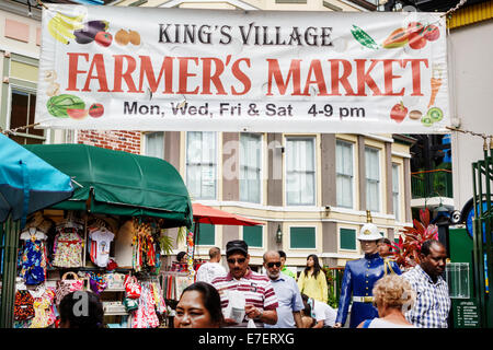 Honolulu Waikiki Beach Hawaii, Hawaiian, Oahu, Kings Village Shopping Center, shopping shopper shopping negozi di mercato mercati di mercato di acquisto selli Foto Stock