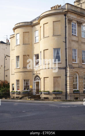 The Dukes Hotel in Great Pulteney Street, City of Bath, Somerset, England, UK Foto Stock