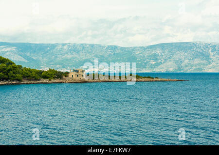 Maslinica bay vicino a Vrboska, isola di Hvar, Croazia Foto Stock