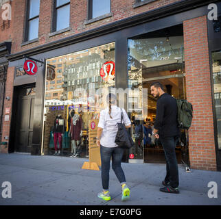 Un Lululemon Athletica store nel trendy Meatpacking District di New York Foto Stock