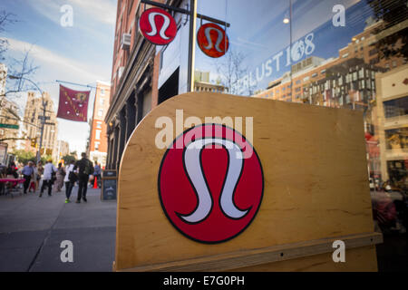 Un Lululemon Athletica store nel trendy Meatpacking District di New York Foto Stock