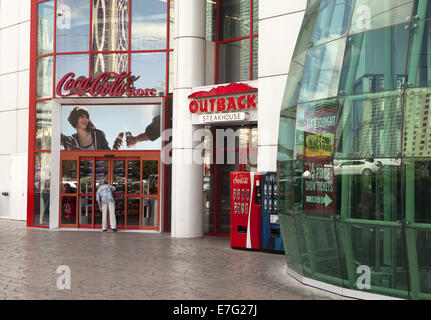 Coca Cola entrata dello store 3785 Las Vegas Blvd S Las Vegas NV 89109 Foto Stock