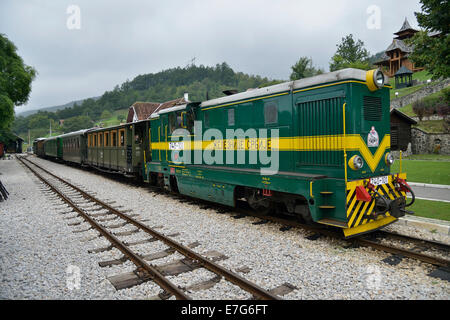 Šargan otto, a scartamento ferroviario del patrimonio da Mokra Gora di Sargan Vitasi, Mokra Gora, Serbia Foto Stock