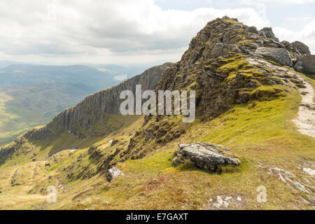 La vista di lettura di Ben Lomond dal picco Foto Stock