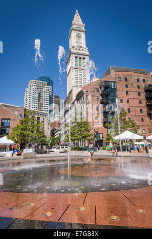 Fontana di anelli, Boston Massachusetts - Stati Uniti Foto Stock