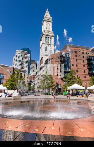 Fontana di anelli, Boston Massachusetts - Stati Uniti Foto Stock