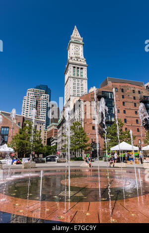 Fontana di anelli, Boston Massachusetts - Stati Uniti Foto Stock