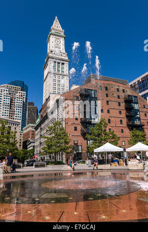 Fontana di anelli, Boston Massachusetts - Stati Uniti Foto Stock