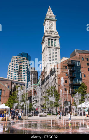 Fontana di anelli, Boston Massachusetts - Stati Uniti Foto Stock