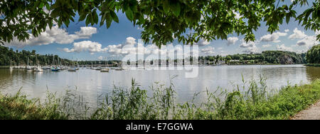 Fiume Rance, Bretagna, Francia, 48°29'25' N 2°0'18' W Foto Stock