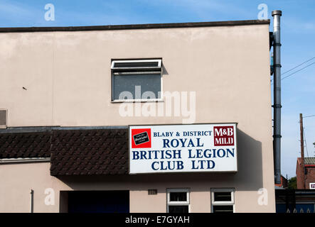 Il Royal British Legion Club, Blaby, Leicestershire, England, Regno Unito Foto Stock