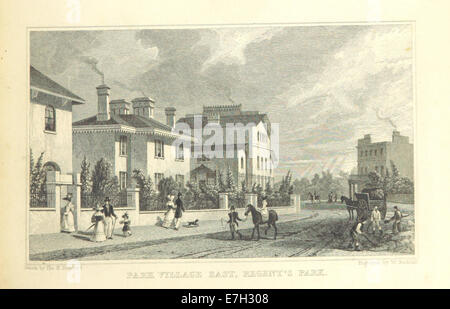 Park Village East, Regent's Park - Pastore, Metropolitan miglioramenti (1828), p269 Foto Stock