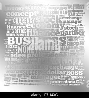 Business, economia, Denaro e finanze relativa di sfondo Foto Stock