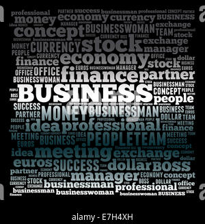 Business, economia, Denaro e finanze relativa di sfondo Foto Stock
