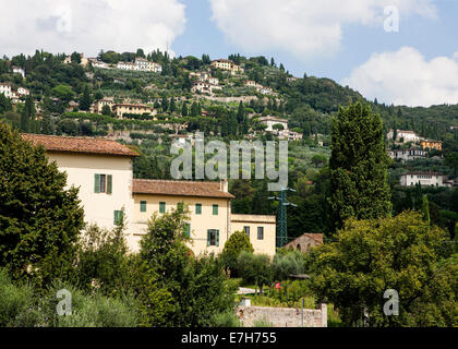 Campagna toscana Fiesole Firenze Italia Foto Stock