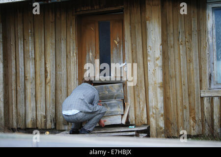 Fissaggio porta Foto Stock