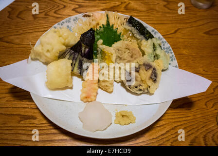 Tempura Giappone Foto Stock