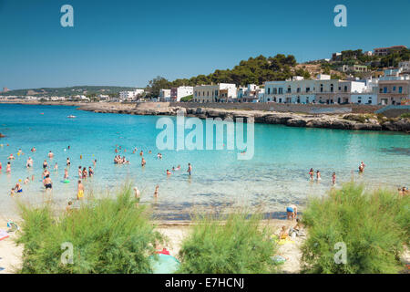 Santa Maria al Bagno city beach in Puglia Italia Foto Stock