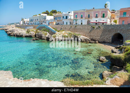 Santa Maria al Bagno city beach in Puglia Italia Foto Stock