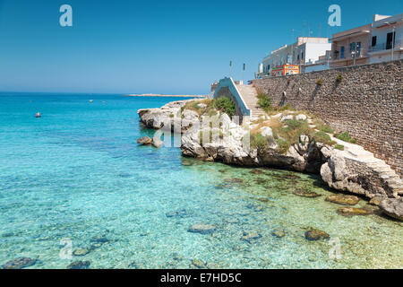 Santa Maria al Bagno city beach in Puglia Italia Foto Stock