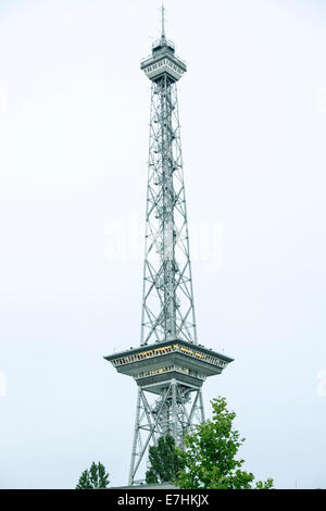 Vintage shoot del Funkturm, Berlino Germania Foto Stock