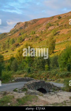 Ponte Ashness in Cumbria, Regno Unito Foto Stock