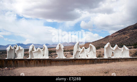 Ultima Cena Apostoles nella città fantasma di riolite Nevada Foto Stock