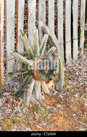 Storico Colle Vecchio di estremità ruota del carro Foto Stock