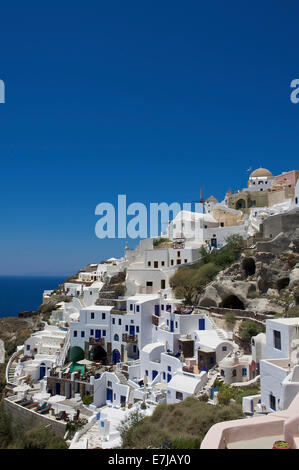 Vista sulla città di Oia - Santorini, Cicladi Grecia Foto Stock
